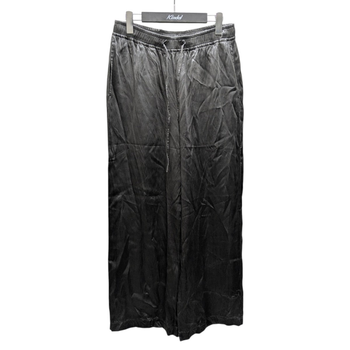 RY PIGMENT PRINT SATIN EASY WIDE TROUSERS イージーワイドパンツ