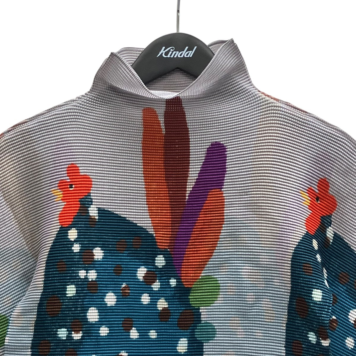 me ISSEY MIYAKE 25AW DAWNプリーツハイネックカットソー 古着・中古-2枚目のアイテム画像