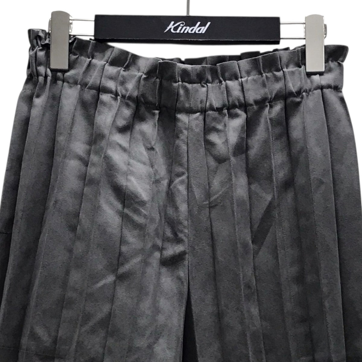 25AW スウェードライクプリーツパンツ