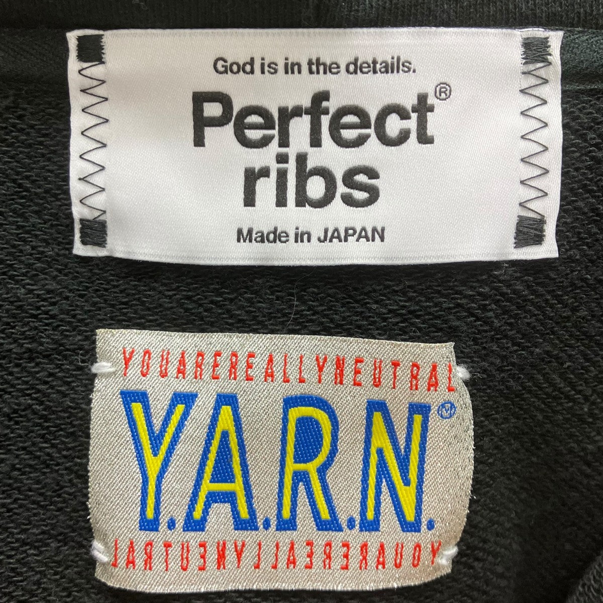 Perfect ribs×Y．A．R．N． ジップパーカー 古着・中古-5枚目のアイテム画像