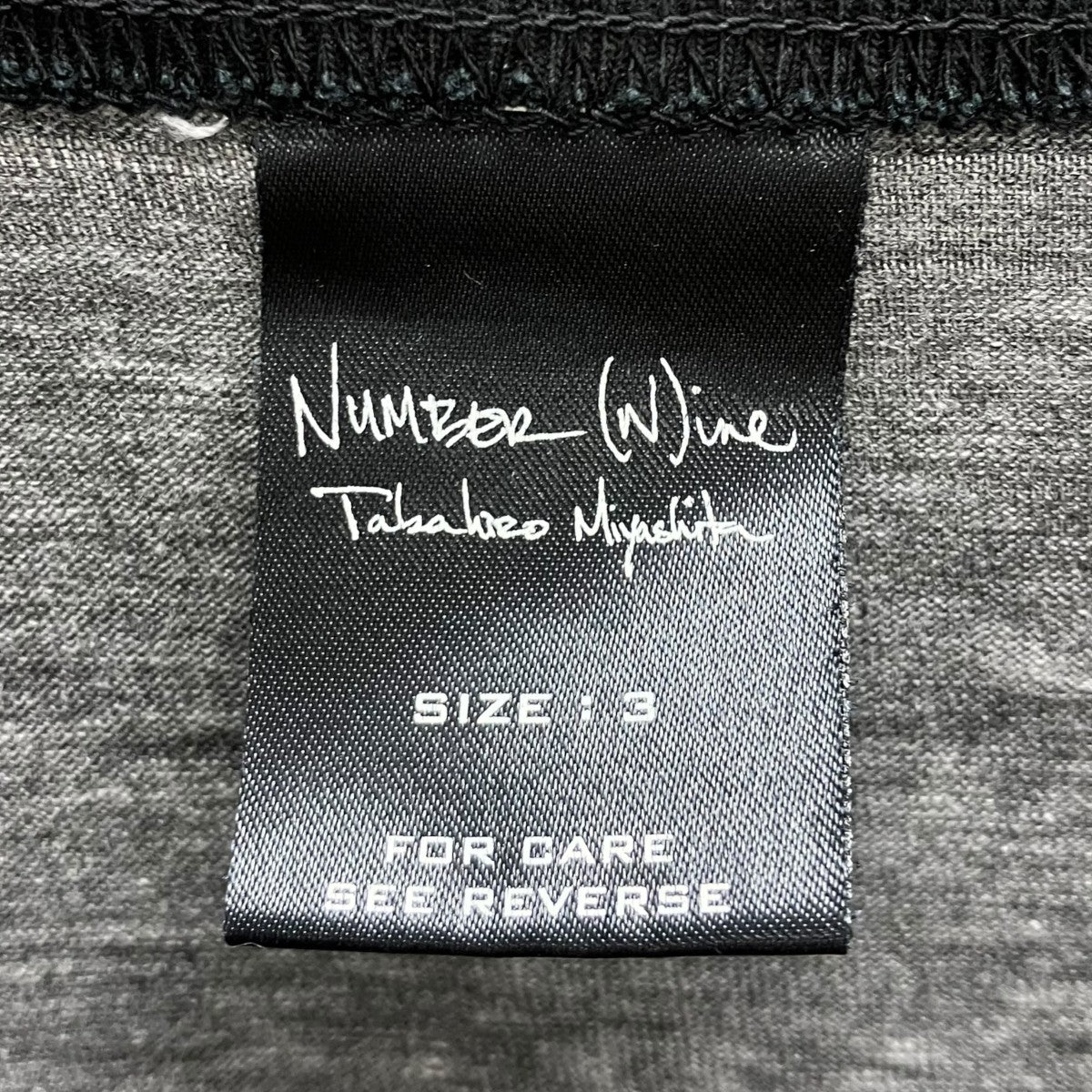 NUMBER (N)INE 05AWハイスト期長袖Tシャツ 古着・中古-4枚目のアイテム画像