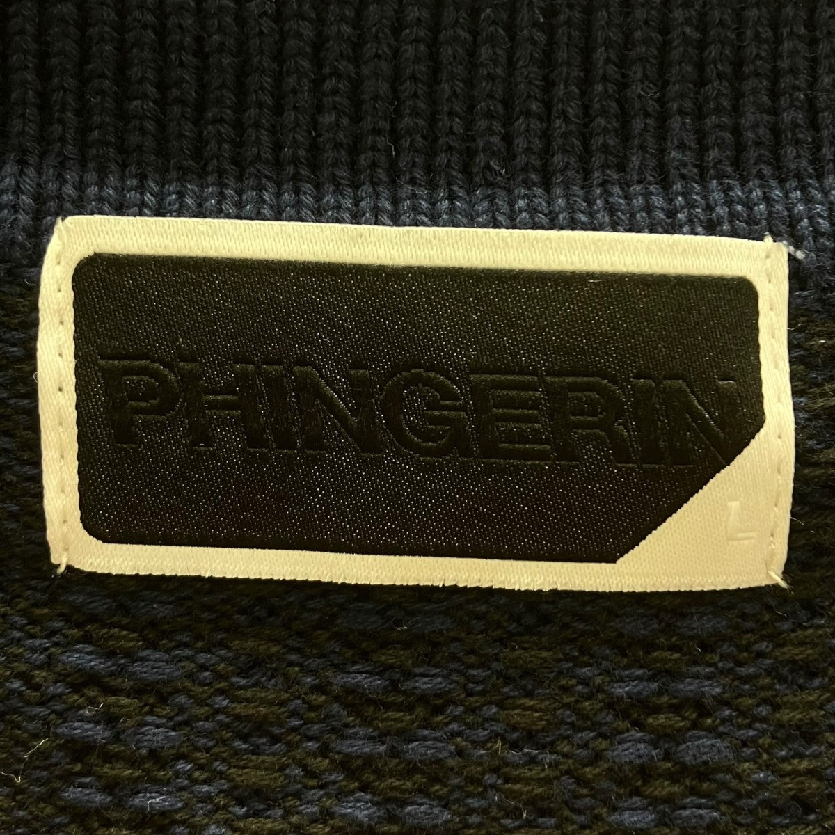 PHINGERIN ニットポロカーディガン 古着・中古-4枚目のアイテム画像