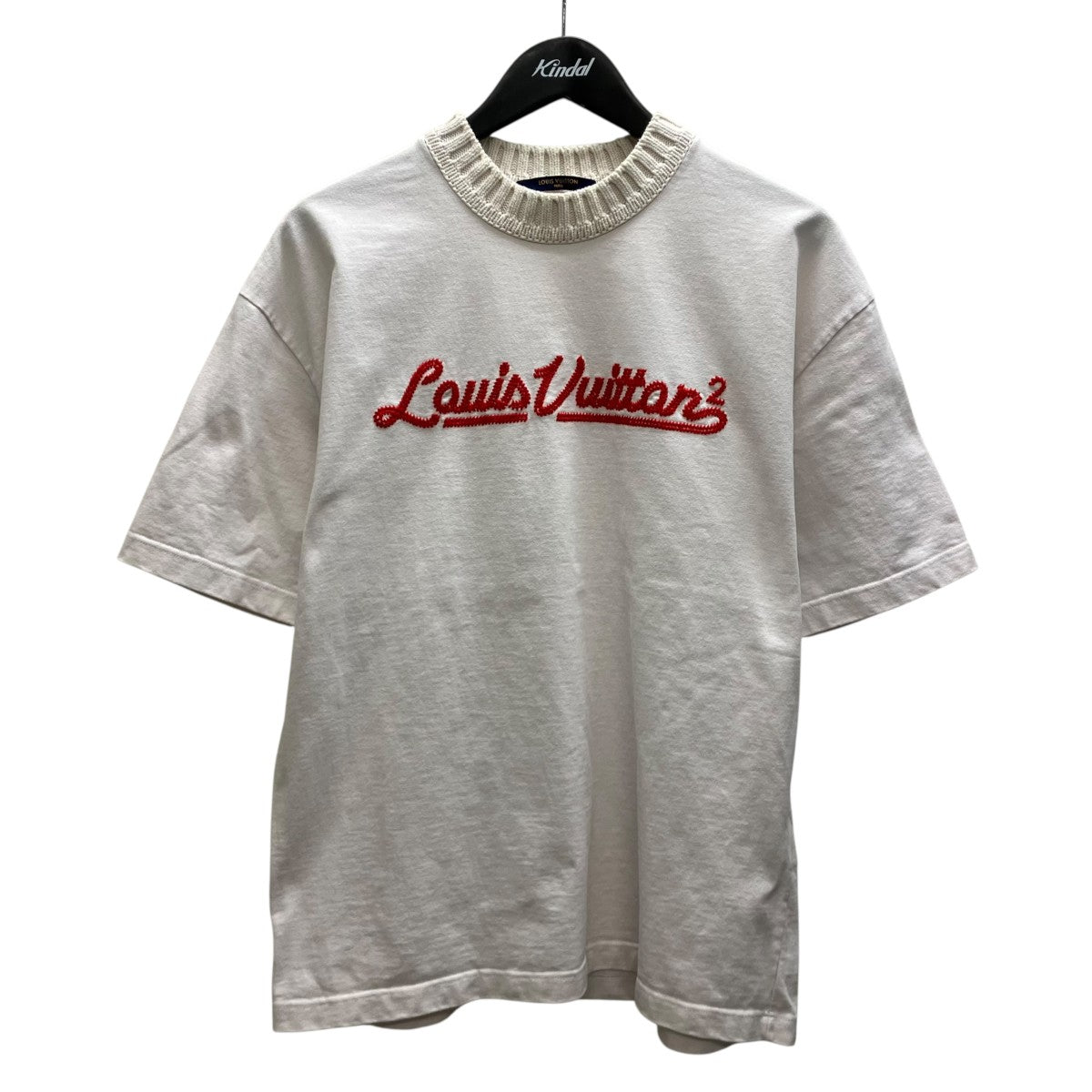 ロゴエンブロイダリーニットモックネックTシャツ