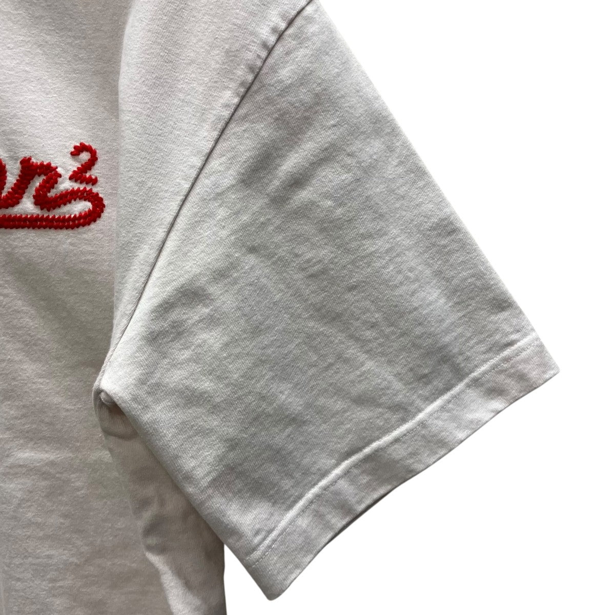ロゴエンブロイダリーニットモックネックTシャツ