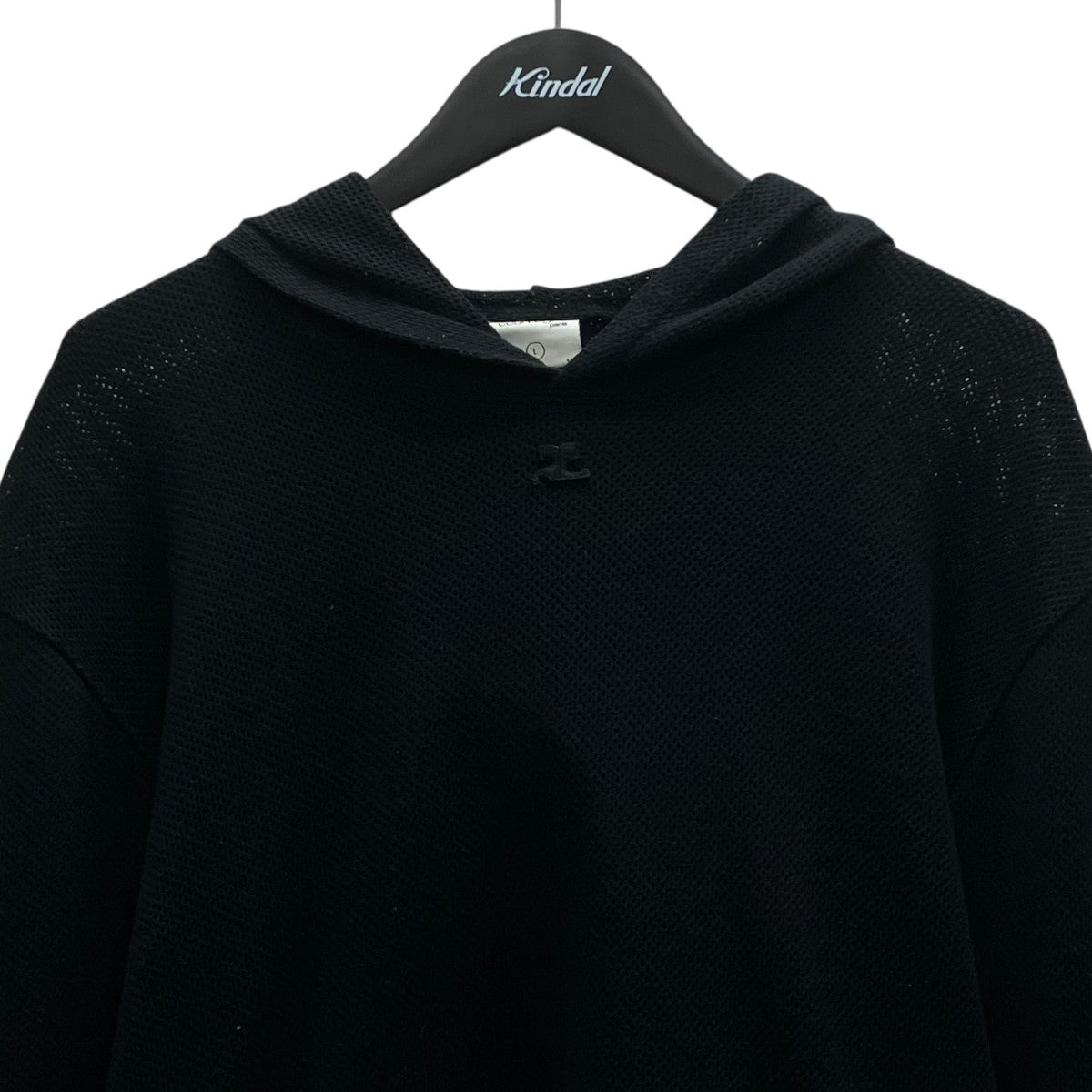 courreges メッシュニットパーカー 古着・中古-2枚目のアイテム画像