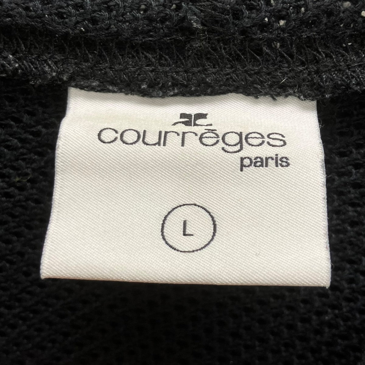 courreges メッシュニットパーカー 古着・中古-4枚目のアイテム画像