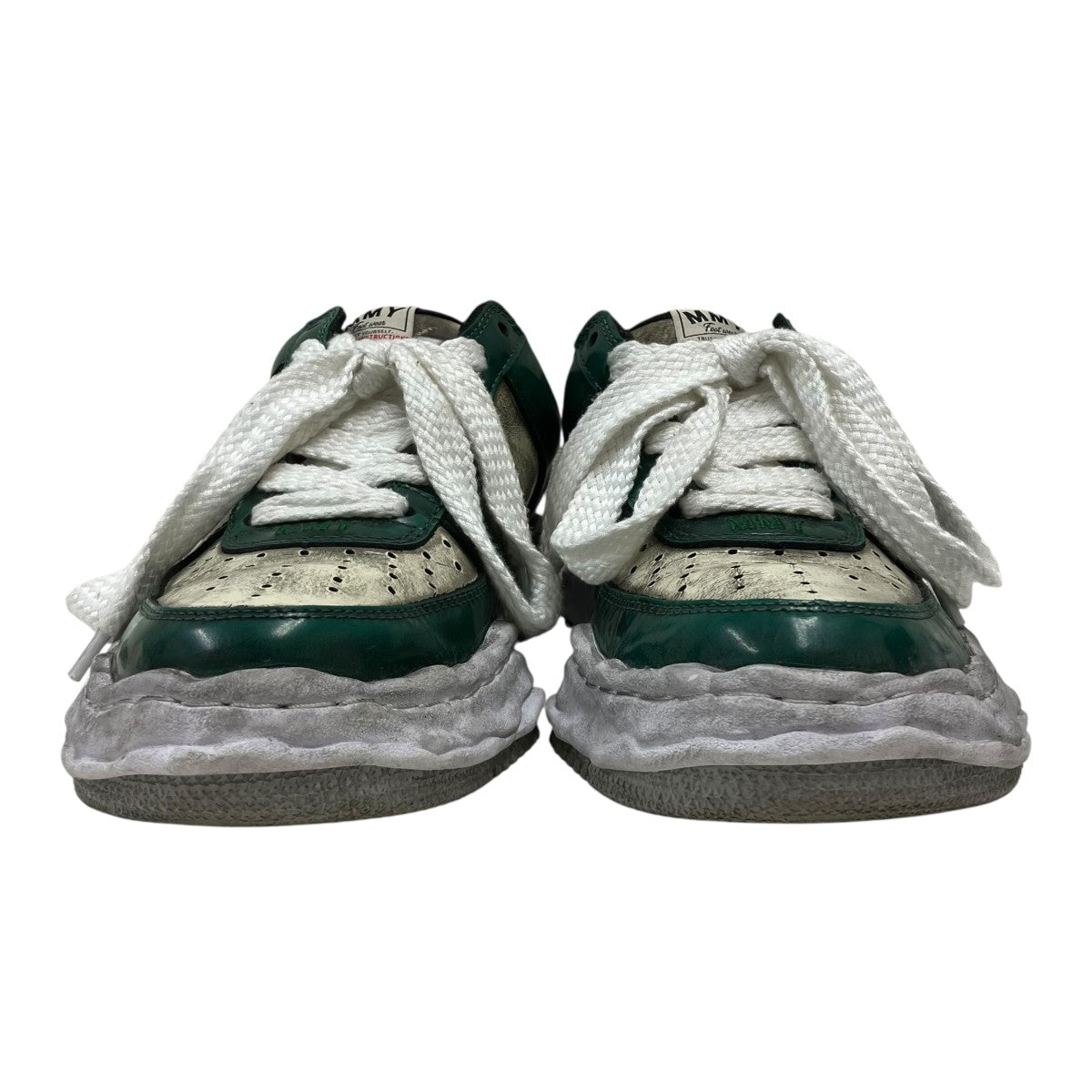Maison MIHARA YASUHIRO WAYNE LOW brushed pat ローカットスニーカー 古着・中古-2枚目のアイテム画像