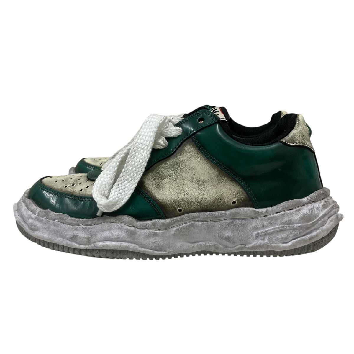 Maison MIHARA YASUHIRO WAYNE LOW brushed pat ローカットスニーカー 古着・中古-3枚目のアイテム画像