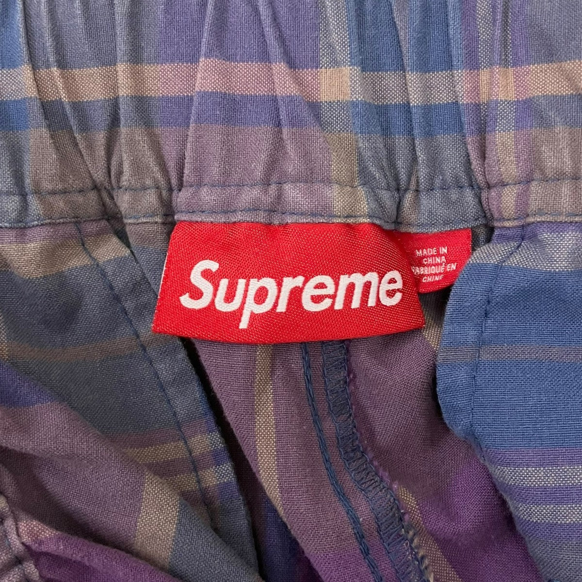 Supreme 24SSCotton Cinch Pantチェックパンツ 古着・中古-6枚目のアイテム画像