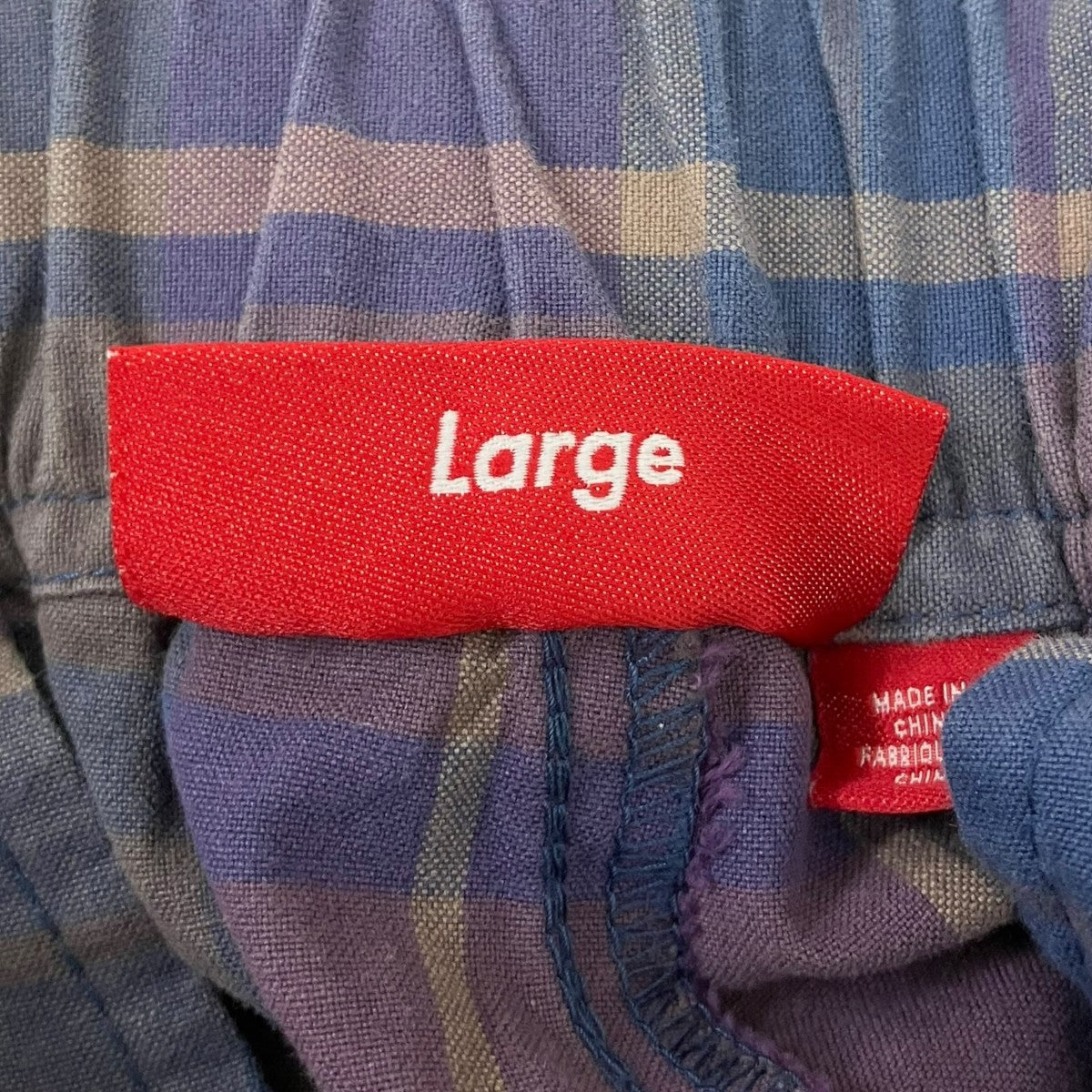 Supreme 24SSCotton Cinch Pantチェックパンツ 古着・中古-7枚目のアイテム画像