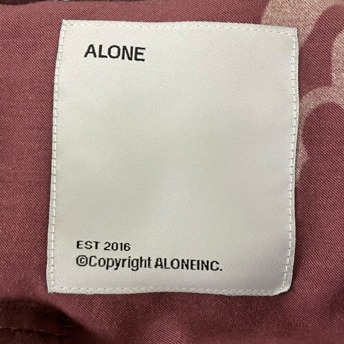 ALONE 長袖レーヨンシャツ 古着・中古-6枚目のアイテム画像