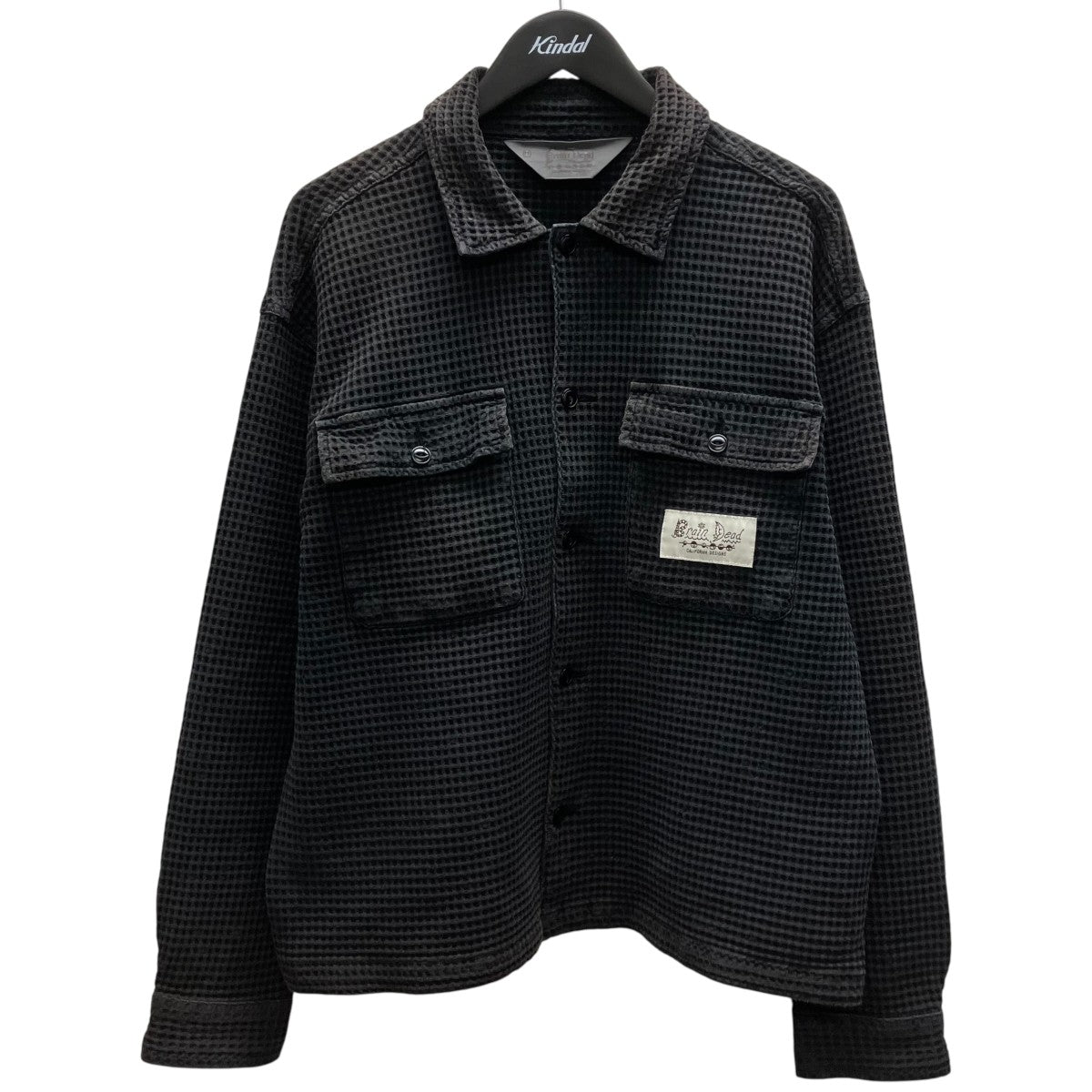 BRAIN DEAD Waffle Button Front Shirt 長袖シャツ 古着・中古-1枚目のアイテム画像