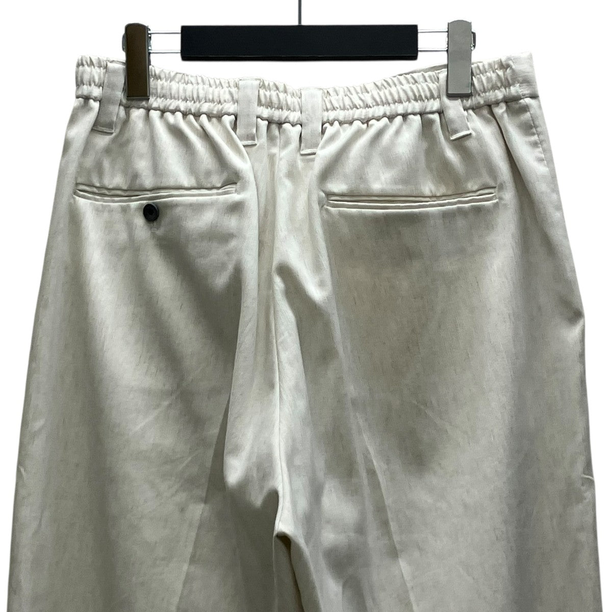 MAISON SPECIAL LINEN MIX One-tuck Prime-Wide Tapered Slacks リネンパンツ 古着・中古-4枚目のアイテム画像