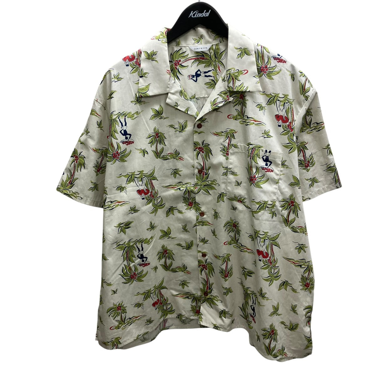 Sandinista 25SSOpen Collar S S Shirt 半袖シャツ 古着・中古-1枚目のアイテム画像