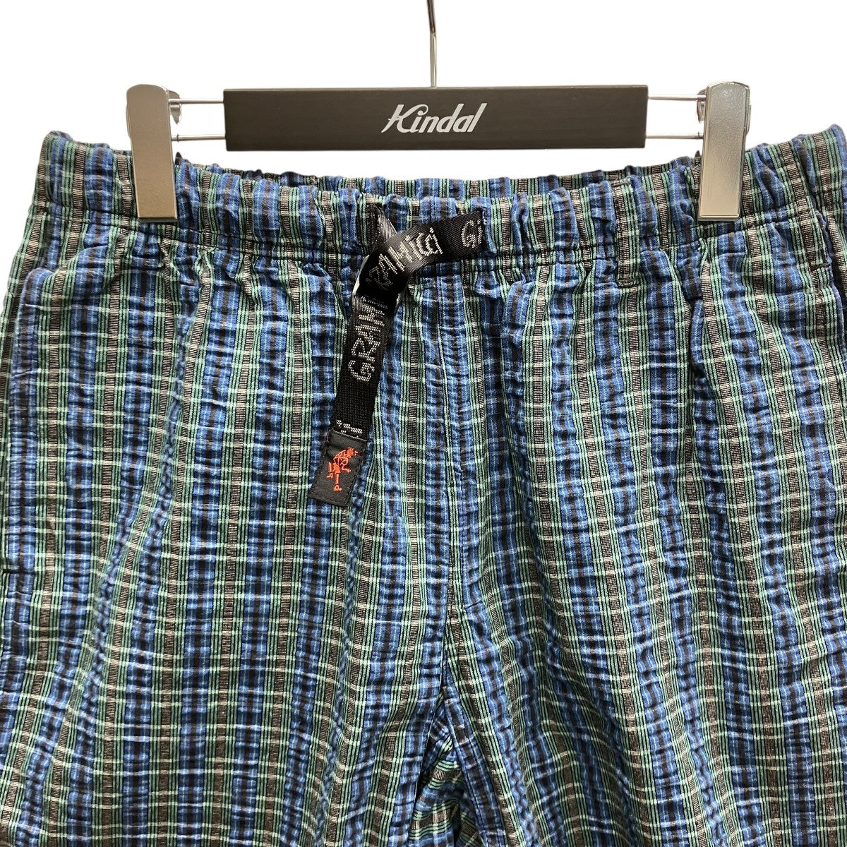 GRAMICCI SHORT SEERSUCKER PLAID シアサッカーチェックパンツ 古着・中古-2枚目のアイテム画像