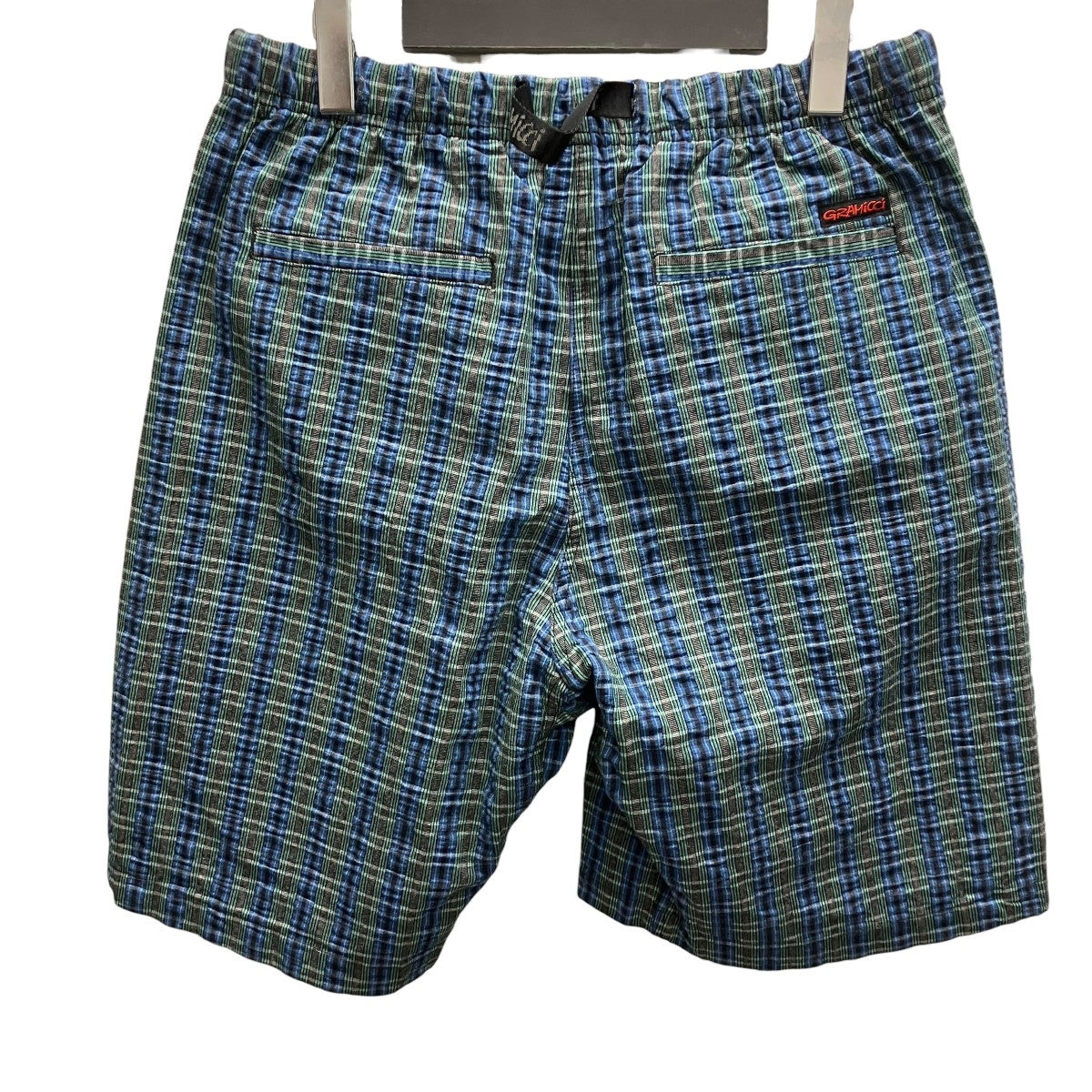 GRAMICCI SHORT SEERSUCKER PLAID シアサッカーチェックパンツ 古着・中古-3枚目のアイテム画像