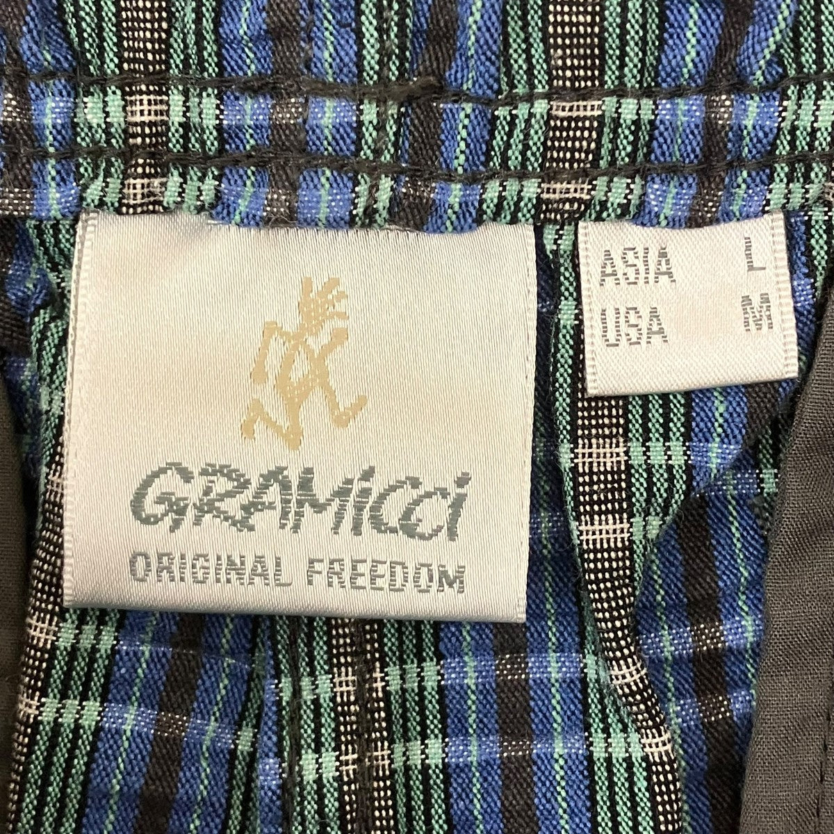 GRAMICCI SHORT SEERSUCKER PLAID シアサッカーチェックパンツ 古着・中古-5枚目のアイテム画像