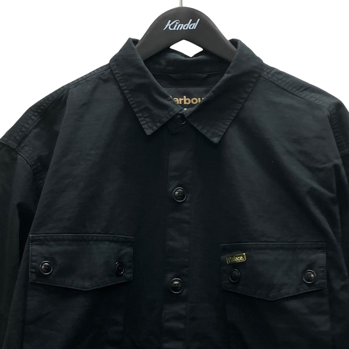 Barbour×PALACE Officer Shirt リップストップシャツ 古着・中古-2枚目のアイテム画像