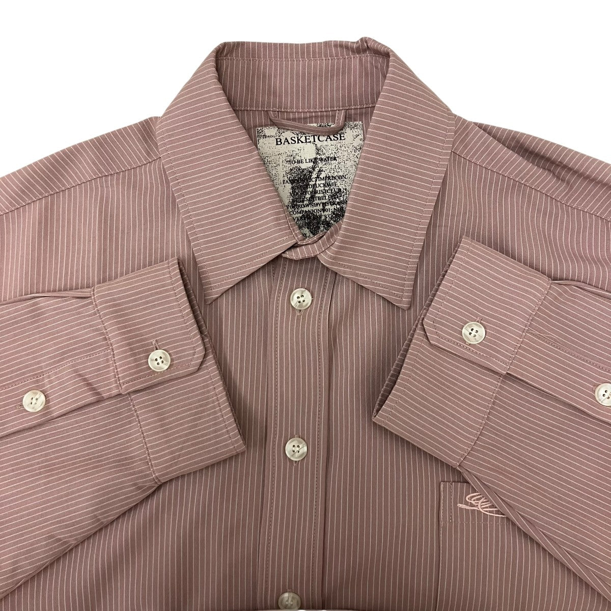 Basketcase Gallery ALLEYWAY BUTTON UP SHIRTストライプ長袖シャツ 古着・中古-5枚目のアイテム画像