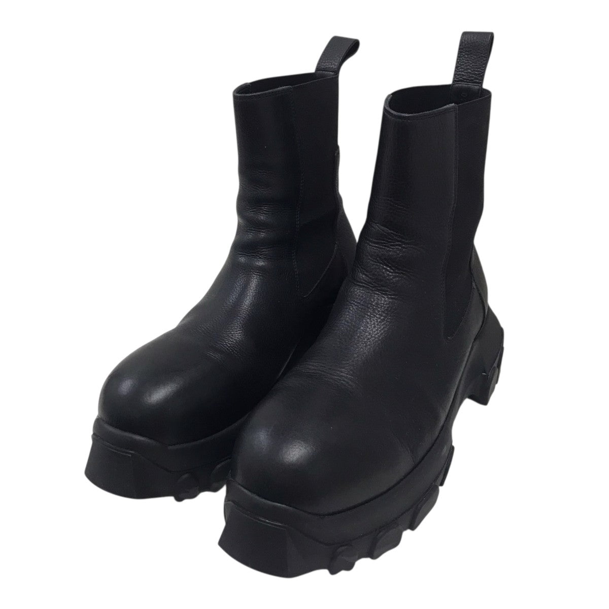 RICK OWENS BEATLE BOZO TRACTOR BOOTS ボゾトラクターレザーブーツ 古着・中古-1枚目のアイテム画像
