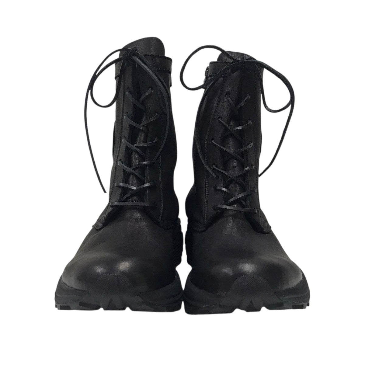 Yohji Yamamoto pour homme JAPAN SHOULDER A COMBAT SNEAKERS サイドジップコンバットレザーブーツ 古着・中古-2枚目のアイテム画像