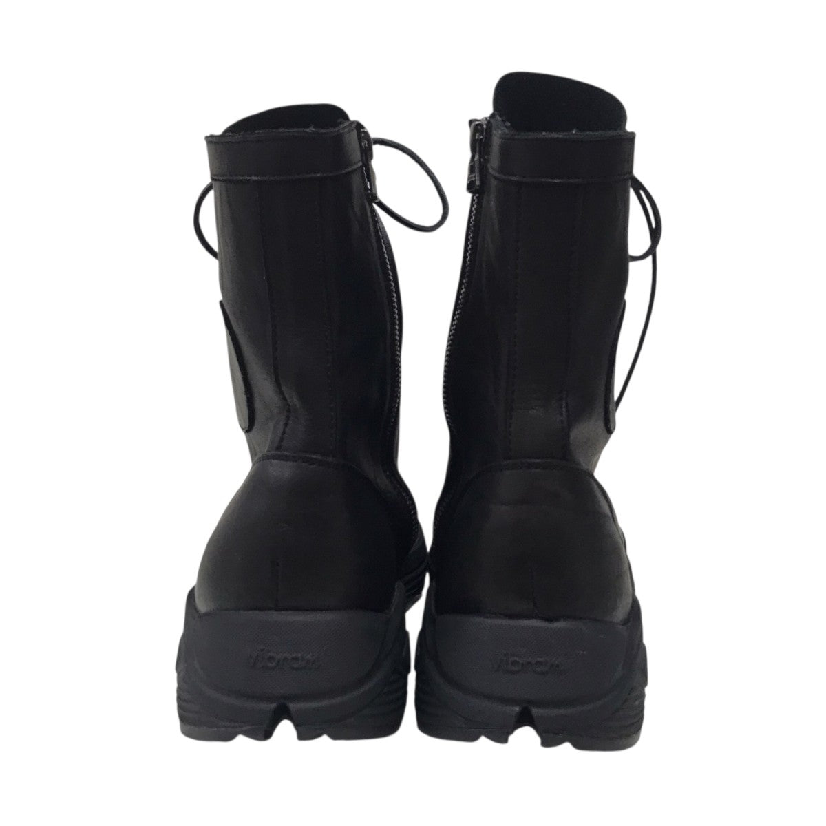 Yohji Yamamoto pour homme JAPAN SHOULDER A COMBAT SNEAKERS サイドジップコンバットレザーブーツ 古着・中古-4枚目のアイテム画像