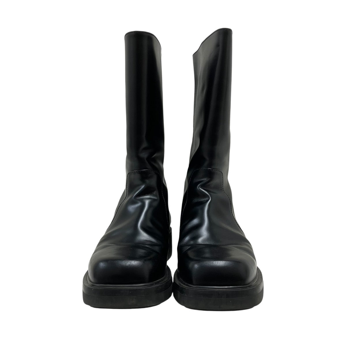 PRADA スクエアレザーブーツ 古着・中古-2枚目のアイテム画像