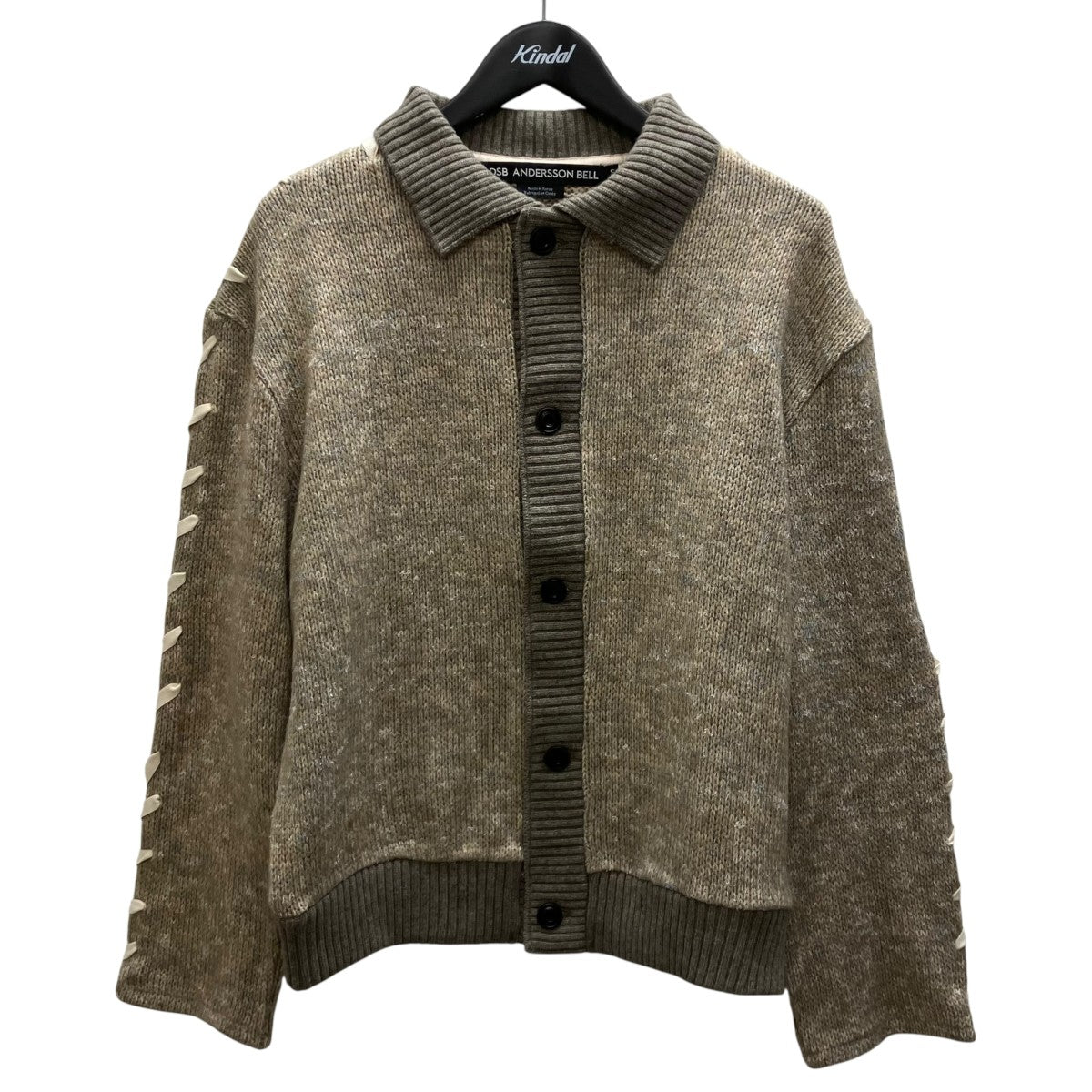 ANDERSSON BELL UNBLEACHED LACE UP CARDIGAN ニットカーディガン 古着・中古-1枚目のアイテム画像