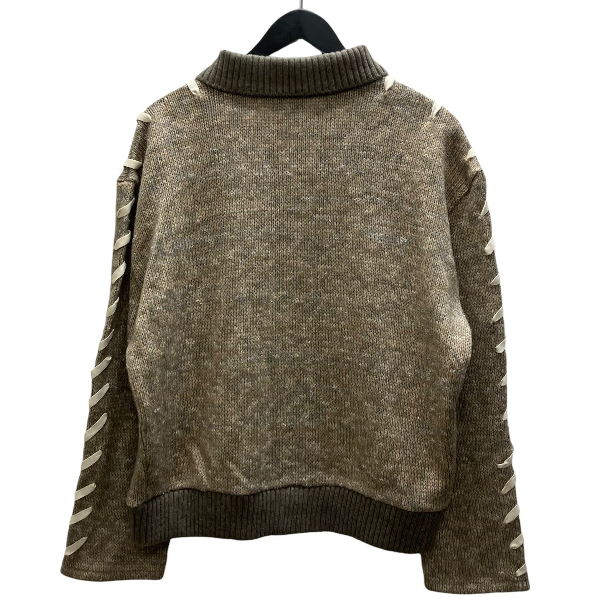 ANDERSSON BELL UNBLEACHED LACE UP CARDIGAN ニットカーディガン 古着・中古-3枚目のアイテム画像