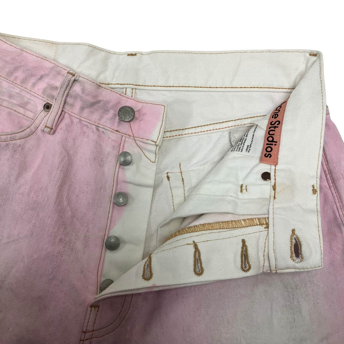 1981M FN Traffic Pink バギーフィットデニムパンツ