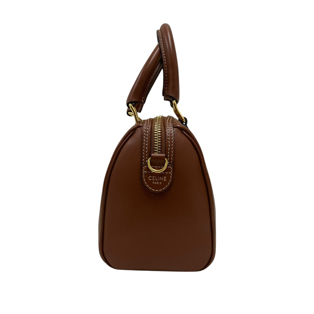 CELINE スモールボストンスムースカーフスキンハンドバッグ 古着・中古-3枚目のアイテム画像