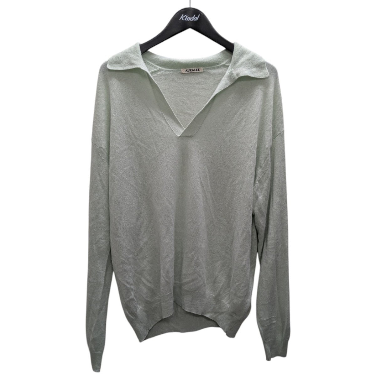 SUPER FINE CASHMERE SILK KNIT SKIPPER POLO ニットポロシャツ