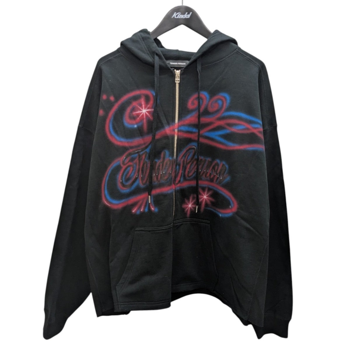 AIRBRUSHED ZIP UP HOODIE ジップパーカー