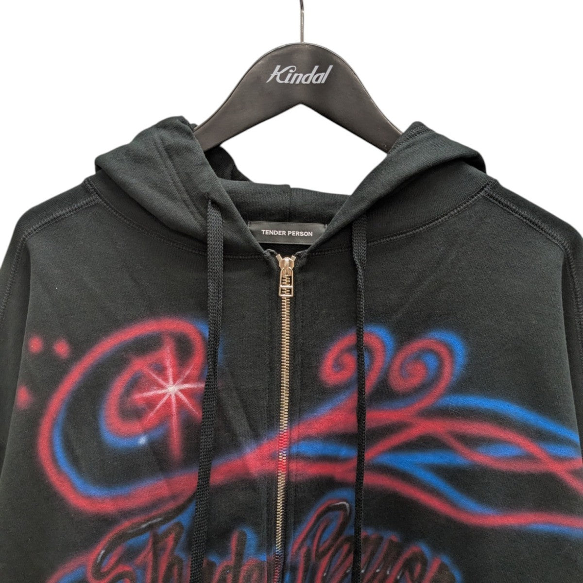 AIRBRUSHED ZIP UP HOODIE ジップパーカー