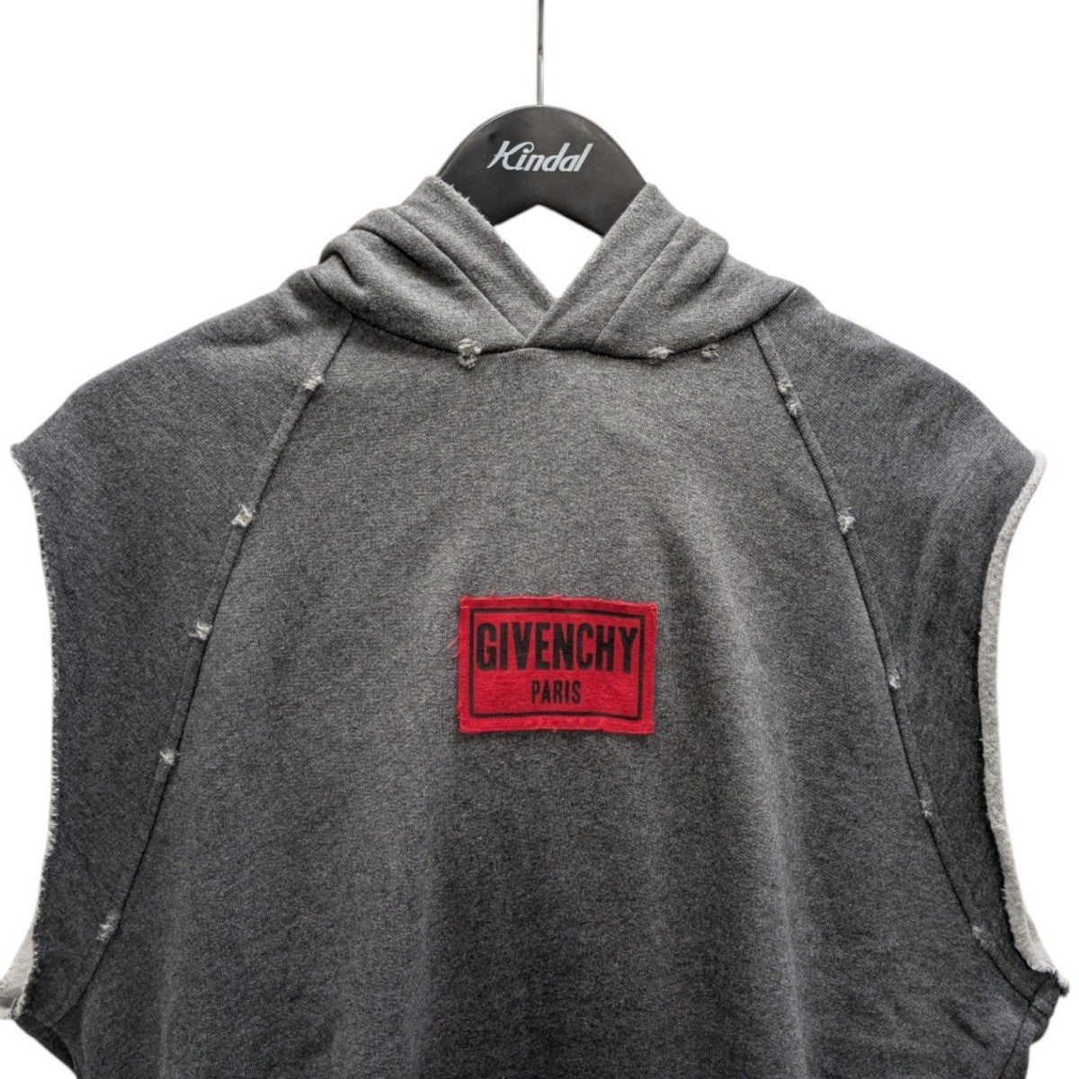 Logo Patch Sleeveless Hoodie ノースリーブパーカー