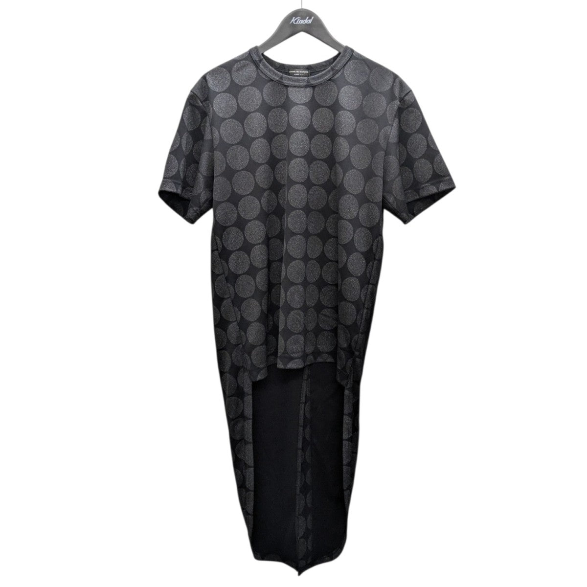 26AW エステルスムースメタリックプリント丸柄Tシャツ