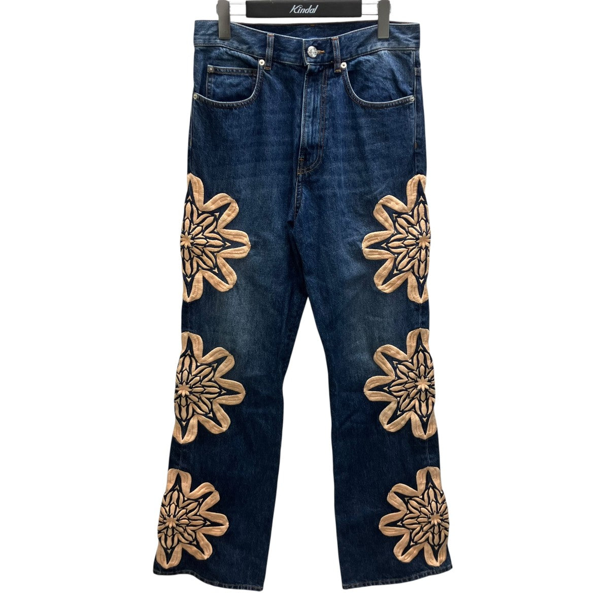 BLUEMARBLE Embroidery Denim Pantsデニムパンツ 古着・中古-1枚目のアイテム画像