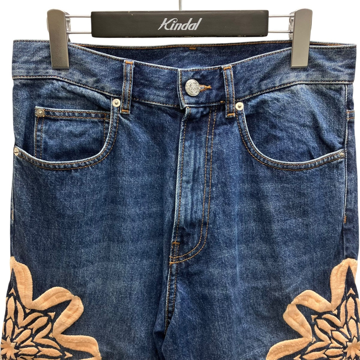BLUEMARBLE Embroidery Denim Pantsデニムパンツ 古着・中古-2枚目のアイテム画像