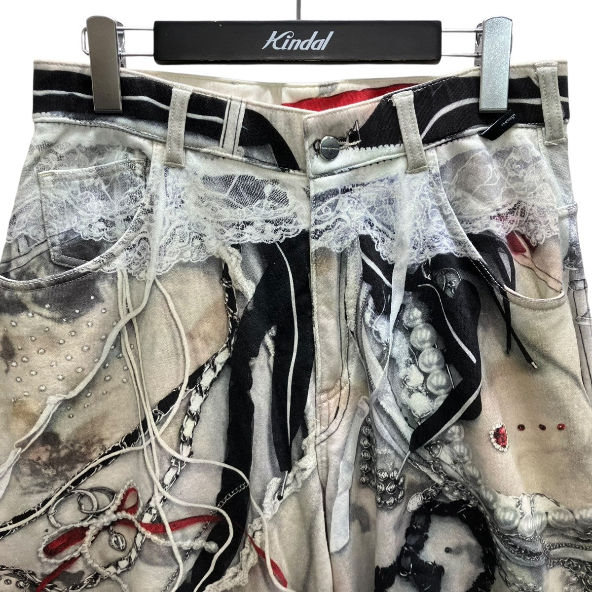 THEREDTHREAD print sweat 3 toys 転写プリントパンツ 古着・中古-2枚目のアイテム画像