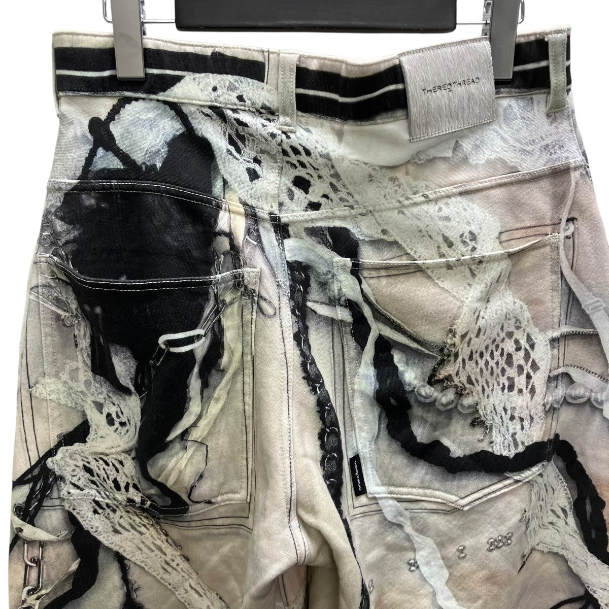 THEREDTHREAD print sweat 3 toys 転写プリントパンツ 古着・中古-4枚目のアイテム画像