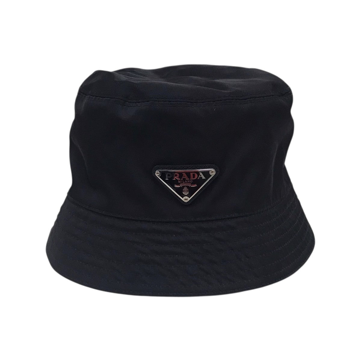 PRADA トライアングルロゴ バケットハット 古着・中古-2枚目のアイテム画像