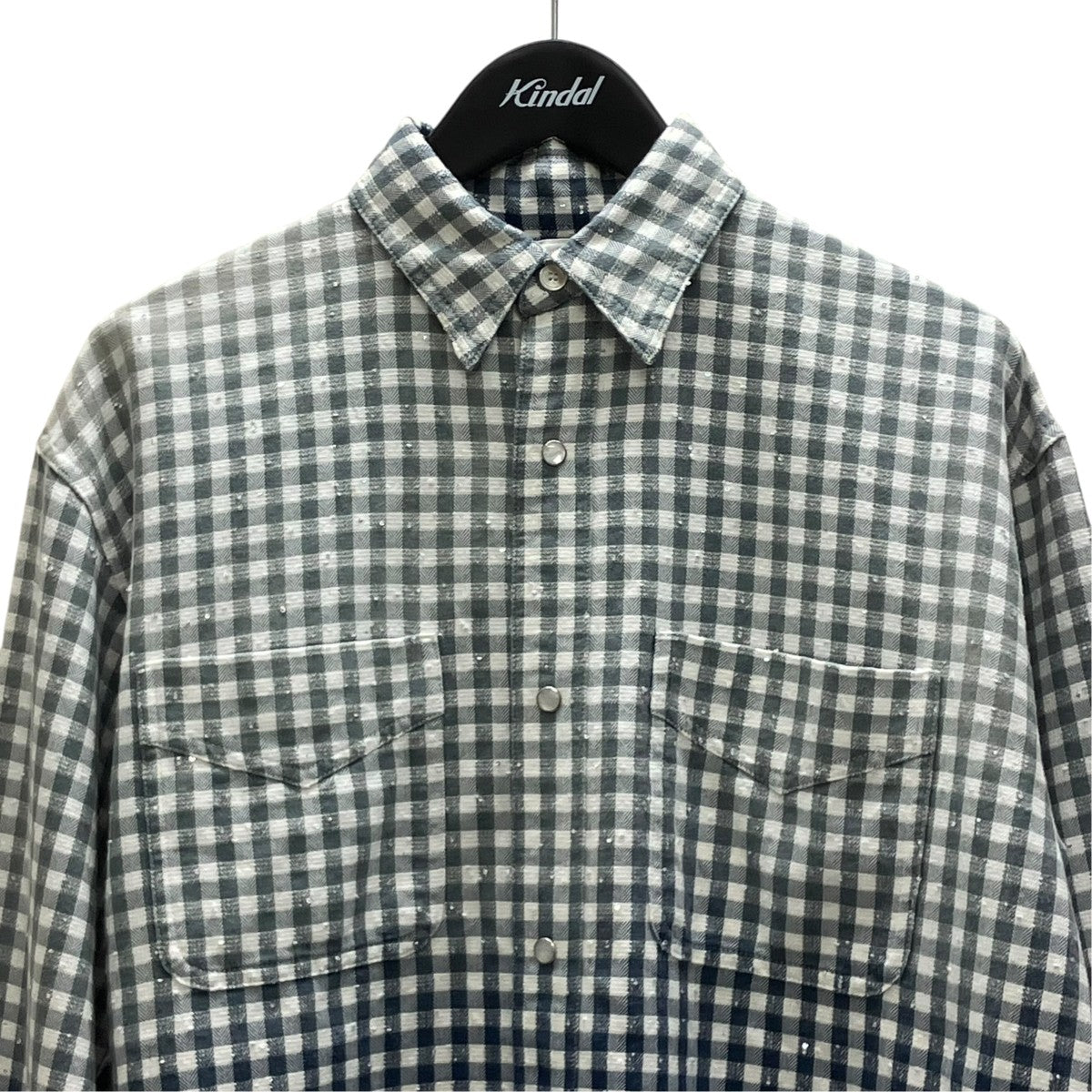 MASU FADED SPARKLING PLAID SHIRT 長袖シャツ 古着・中古-2枚目のアイテム画像