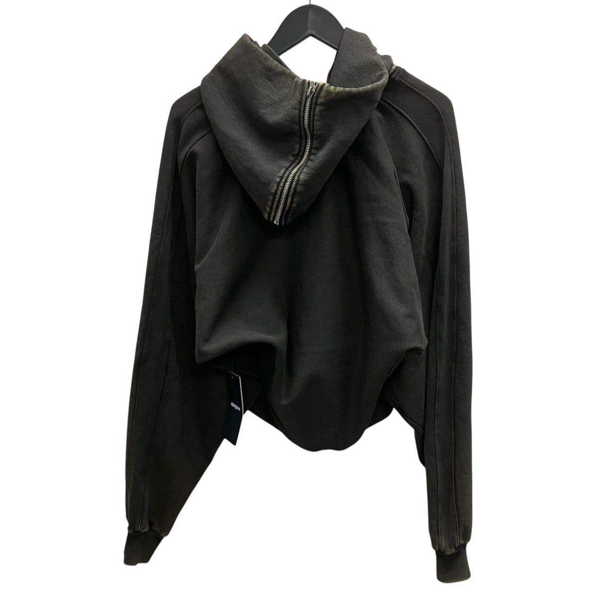 RRR123 ANTI DEATH ROSE ZIP HOODIE WASHED BLACK アンチ デスローズジップパーカー 古着・中古-3枚目のアイテム画像