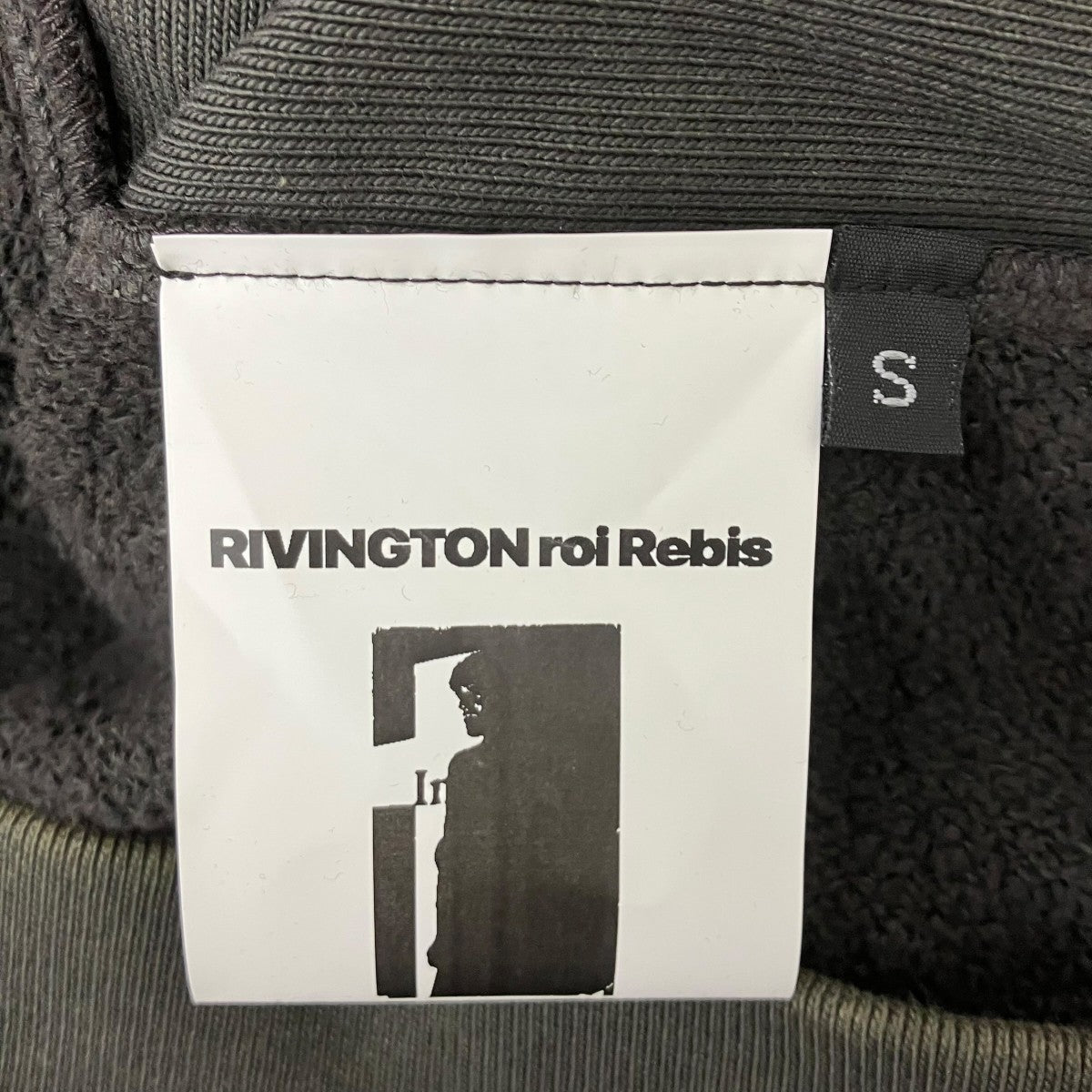 RRR123 ANTI DEATH ROSE ZIP HOODIE WASHED BLACK アンチ デスローズジップパーカー 古着・中古-7枚目のアイテム画像