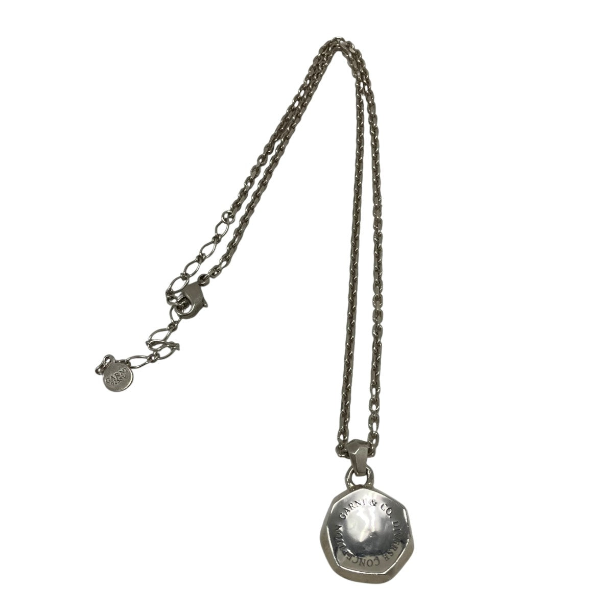 GARNI DC Stamp Pendantシルバーネックレス 古着・中古-1枚目のアイテム画像