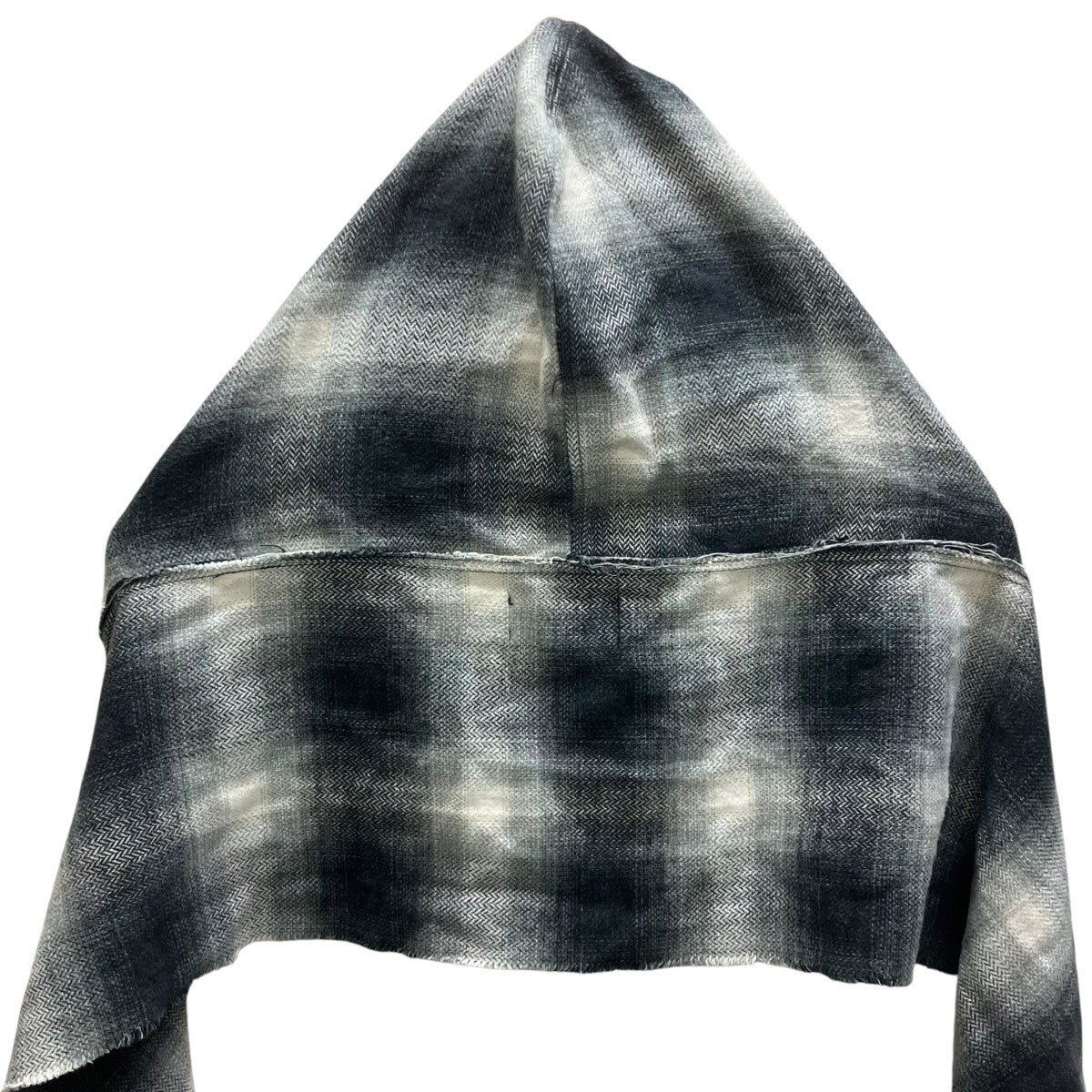 KAMIYA×CA4LA 26SSHooded Checked StoleオンブレチェックフーデッドストールG16CA110 古着・中古-4枚目のアイテム画像