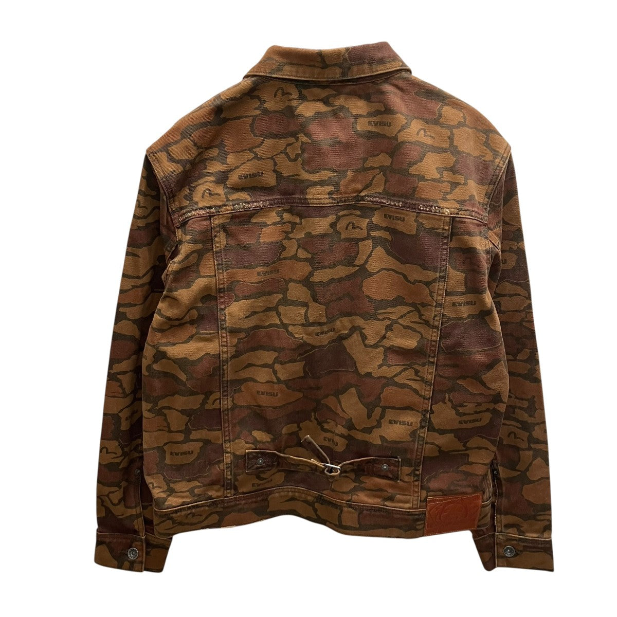 EVISU オールオーバー石垣迷彩デニムジャケット 古着・中古-3枚目のアイテム画像