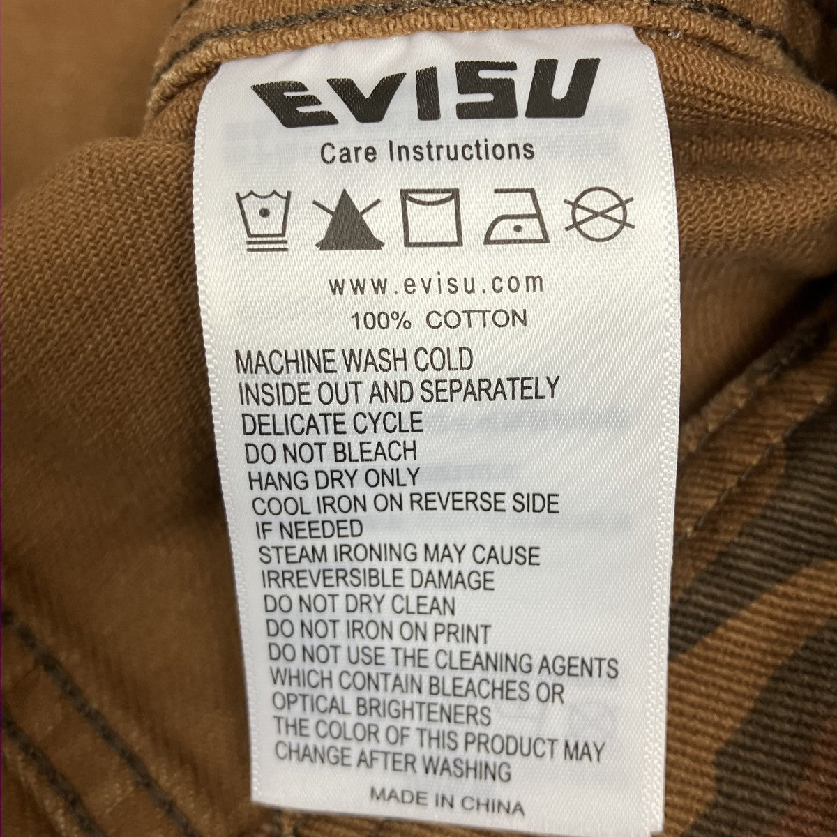 EVISU オールオーバー石垣迷彩デニムジャケット 古着・中古-9枚目のアイテム画像