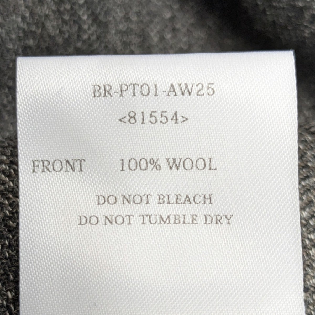 TAILORED TROUSERS ウールパンツ