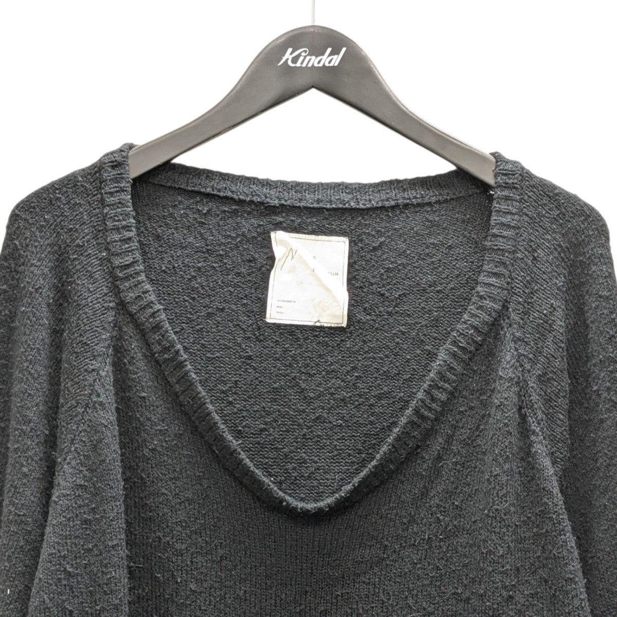 26SS DAMAGE SILK UVNECK KNIT ダメージ加工シルクニット
